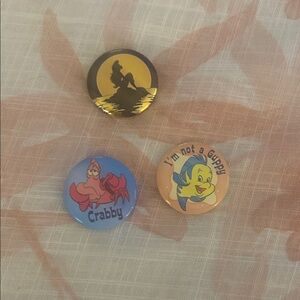 Disney The little Mermaid  Character Button Set -